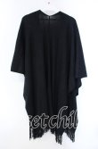 画像3: NieR Clothing / 2WAYポケット付きケープ風ニットカーディガン【BLACK】  ブラック O-25-09-22-045-PU-TO-IG-ZT320 (3)