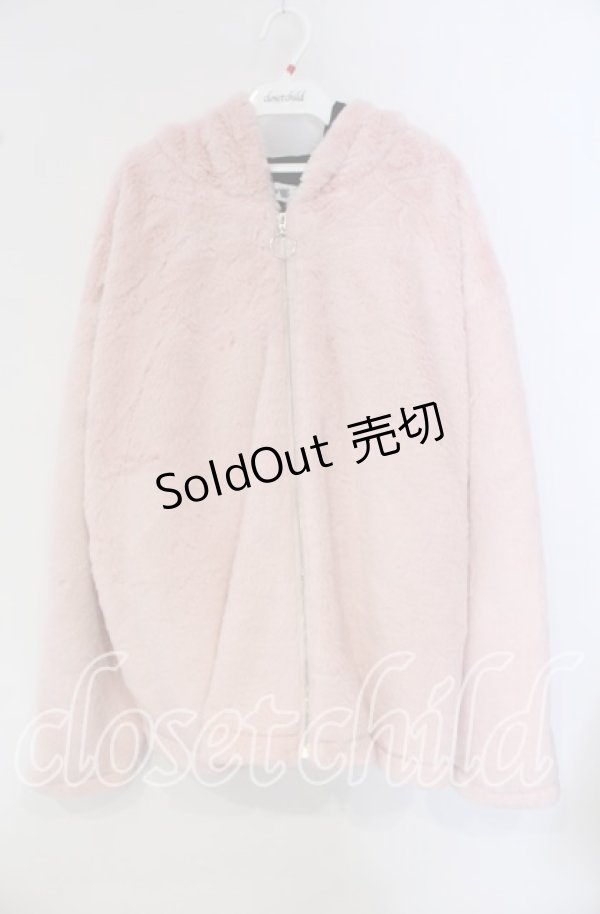 画像1: 【SALE】NieR CLOTHING / 超ふわもこBACK LOGO ZIP OUTER【PINK】アウター  ピンク O-25-09-22-049-PU-CO-IG-ZT-C046 (1)