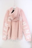 画像2: NieR Clothing / 超ふわもこBACK LOGO ZIP OUTER【PINK】アウター  ピンク O-25-09-22-049-PU-CO-IG-ZT-C046 (2)