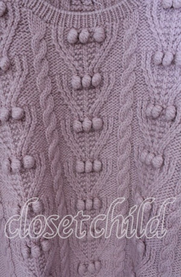 画像2: PINK HOUSE / ぽんぽんモチーフニット  ピンク O-25-09-22-058-LO-TO-OW-OS (2)