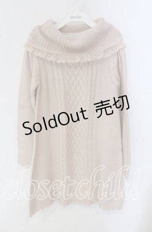 画像: axes femme / タートルニットワンピース M ピンク O-25-09-22-062-AX-OP-IG-OS