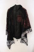 画像1: Qutie Frash / 龍プリントボア着物袖パーカー  ブラック×レッド O-25-09-22-071-QU-CO-IG-OS (1)