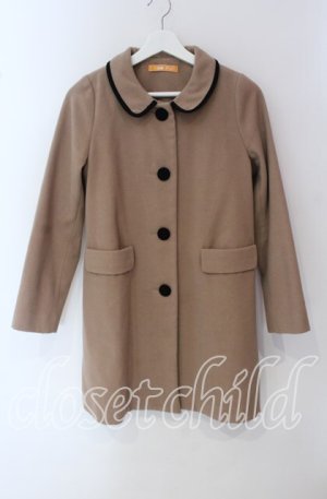 画像: Fi.n.t / 丸襟コート  ベージュ O-25-09-22-073-CA-CO-IG-ZT-C022