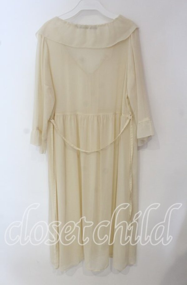 画像2: an another angelus / シアーロングカーディガン  生成り O-25-09-22-077-CA-TO-IG-ZT268 (2)