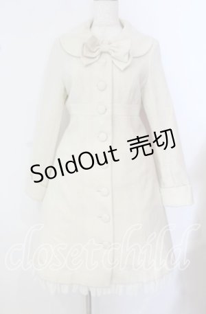 画像: metamorphose / ツイードリボンコート  アイボリー O-25-09-22-002-ME-CO-IG-OS