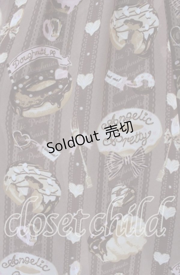画像3: Angelic Pretty / Melty Creamドーナツラウンドジャンパースカート  ブラウン O-25-09-22-016-AP-OP-OW-OS (3)