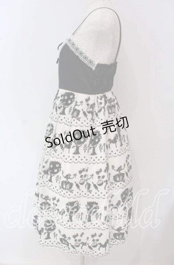 画像4: 【SALE】Emily Temple cute / pippiフロッキーptサロンワンピース  アイボリー×クロ O-25-09-22-020-ET-OP-OW-ZT382 (4)