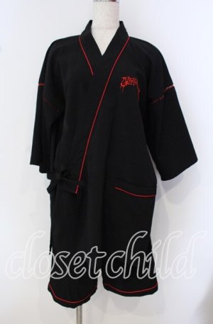 画像: Grrr the Lipper / ≪赫夏≫甚平 F ブラック×レッド O-25-09-23-001-PU-TO-OW-OS