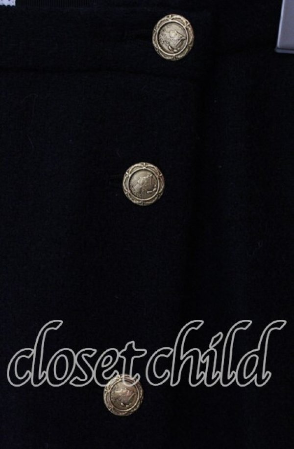 画像2: KANEKO ISAO / ボタン配色ロングスカート  クロ O-25-09-23-035-EL-SK-OW-ZT015 (2)