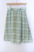 画像1: Fi.n.t / パステルチェックプリーツスカート  グリーン O-25-09-23-039-CA-SK-IG-ZT361 (1)