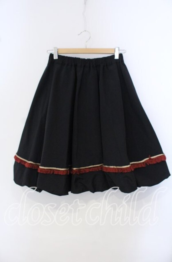 画像1: ネバアランド / カーテンコールスカート  クロ O-25-09-23-042-LO-SK-IG-OS (1)