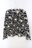 画像1: INGEBORG / 花＆リボン柄ブラウス  クロ O-25-09-23-051-LO-BL-OW-ZI (1)