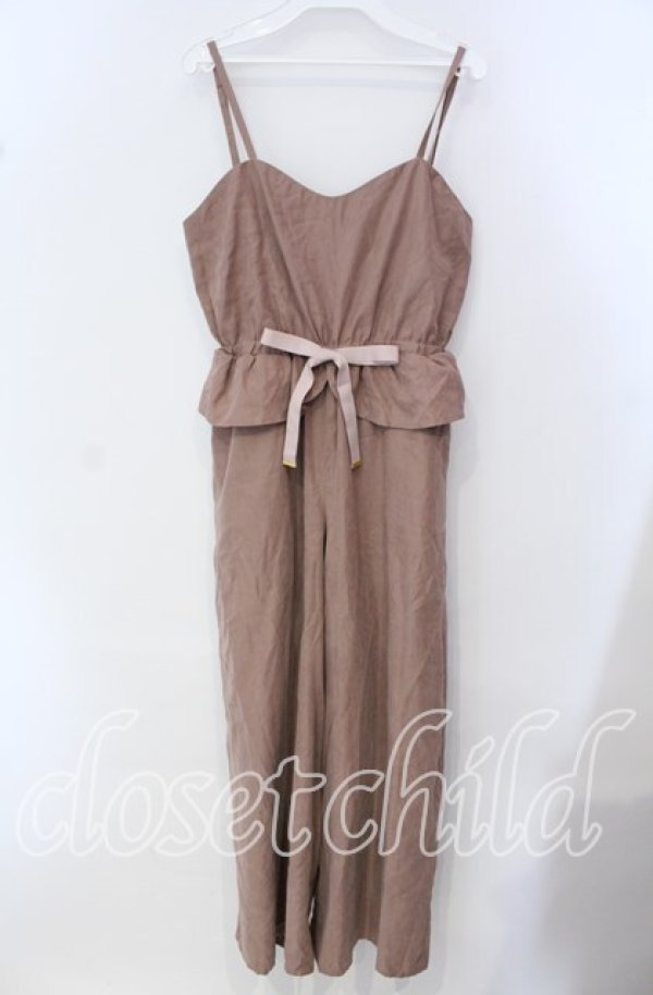 画像1: an another angelus / ピーチ素材キャミオールインワン  ブラウン O-25-09-23-062-CA-OP-IG-ZT362 (1)