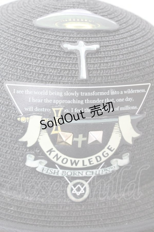 画像2: 【SALE】Fish Born Chips / ss BOWLER ハット 56〜58cm ブラック O-25-09-23-1041-LO-AC-IG-ZT387 (2)