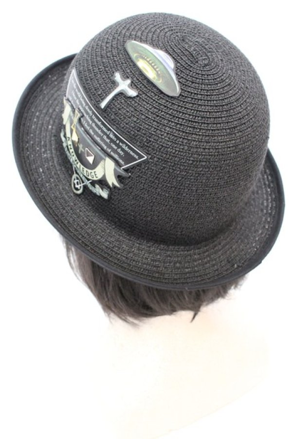 画像3: Fish Born Chips / ss BOWLER ハット 56〜58cm ブラック O-25-09-23-1041-LO-AC-IG-ZT387 (3)