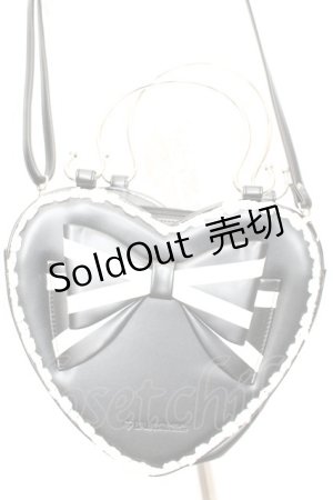 画像: BABY,THE STARS SHINE BRIGHT / リボンハートBag  クロ×シロ O-25-09-23-1004-BA-BG-IG-OS
