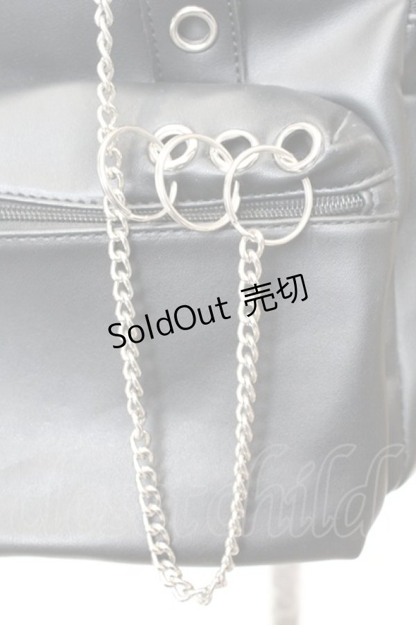 画像2: Jamieエーエヌケー / ハーネスA4リュック  クロ O-25-09-23-1048-LO-BG-IG-OS (2)