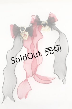 画像: DearMyLove / あめちゃんヘアアクセ  アカ×クロ O-25-09-23-1050-EL-AC-IG-OS