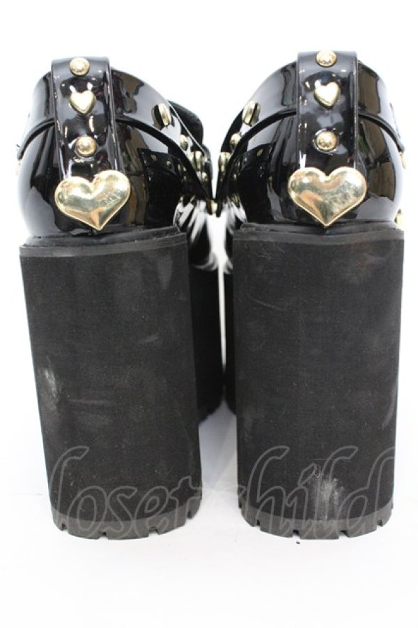 画像7: DearMyLove / NEEDY GIRL OVERDOSE コラボ あめちゃんモデルローファーパンプス 23.5cm クロ O-25-09-23-1051-EL-SH-IG-ZT-K017 (7)