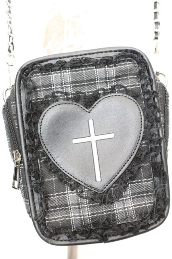 画像1: Jamie エーエヌケー / 2025年 Jamieエーエヌケー HappyBag ゴシックチェックポシェット 単品  グレーチェック O-25-09-23-1006-LO-TO-IG-ZT335 (1)