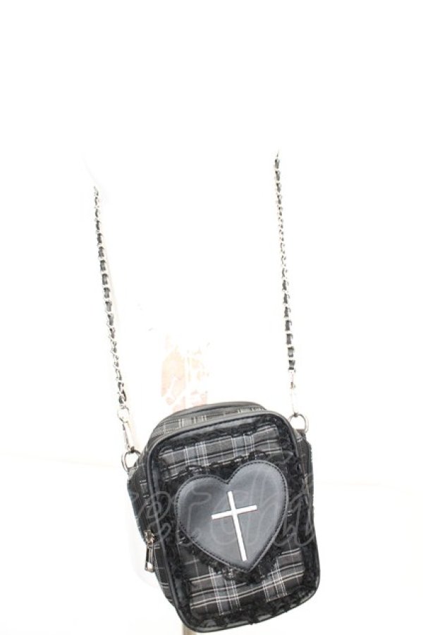 画像2: Jamie エーエヌケー / 2025年 Jamieエーエヌケー HappyBag ゴシックチェックポシェット 単品  グレーチェック O-25-09-23-1006-LO-TO-IG-ZT335 (2)