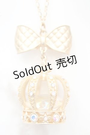 画像: axes femme kawaii / ロイヤルクラウンネックレス  ゴールド O-25-09-23-1008-AX-AC-OW-OS