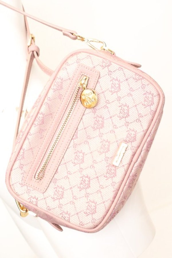 画像3: Maison de FLEUR / フルールジャガードショルダーバッグ  ピンク O-25-09-23-1001-LO-BG-IG-ZT335 (3)