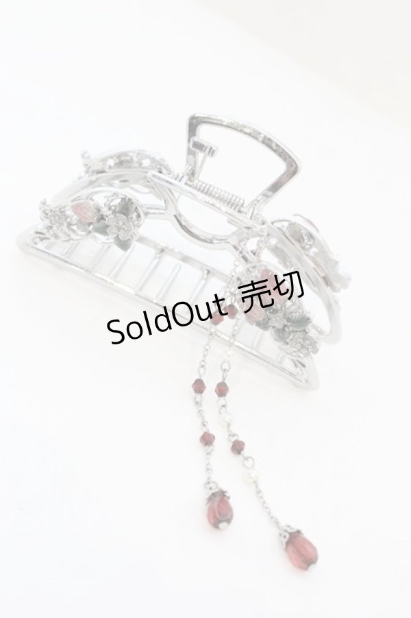 画像1: axes femme / いちごモチーフバンスクリップ  シルバー O-25-09-23-1018-AX-AC-OW-ZT394-F003 (1)