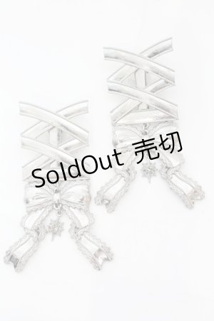 画像: axes femme POETIQUE / レースアップヘアクリップ  シルバー O-25-09-23-1020-AX-AC-OW-OS