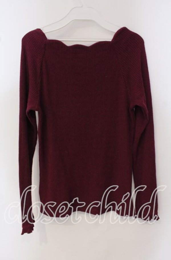 画像2: FA（Fi.n.t） / スカラップ衿ぐりテレコロンT  マゼンダパープル O-25-09-23-066-LO-TO-IG-ZT362 (2)