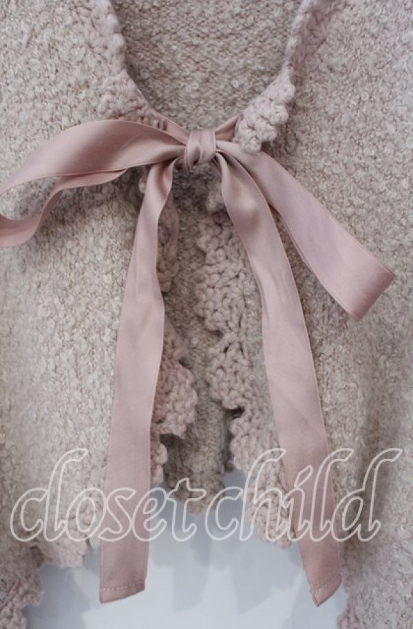 画像2: 仲夏物語 / ニットボレロ  ピンク系 O-25-09-23-067-EL-TO-IG-ZT016 (2)