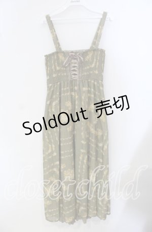 画像: 【SALE】axes femme / 花柄マキシワンピース M グリーン O-25-09-23-075-AX-OP-OW-ZT507