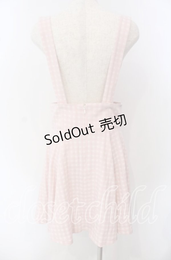 画像3: Candy Stripper / ぽんぽん付きチェックスカート 2 ピンク O-25-09-23-006-PU-SK-OW-OS (3)