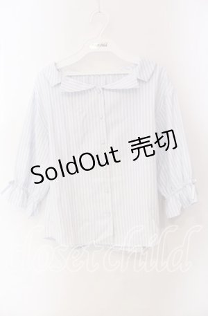 画像: F&A / オフショル開衿5分袖シャツ  オフ O-25-09-23-008-LO-BL-IG-ZT361