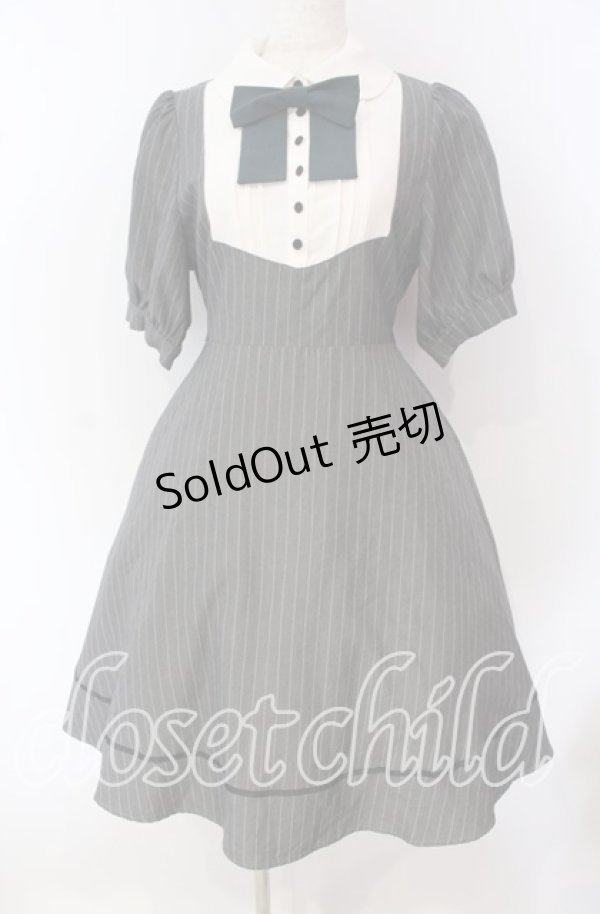 画像1: Amavel / ヨーク切替フィット＆フレアワンピ F グレー O-25-09-23-095-CA-OP-OW-ZT217 (1)