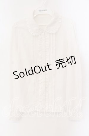 画像: Ank Rouge / フリル丸襟ブラウス M シロ O-25-09-23-111-CA-BL-OW-OS