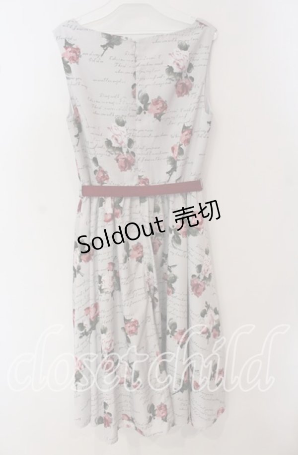 画像3: 【SALE】an another angelus / ローズ総柄ジャンパースカート F グレー O-25-09-23-116-CA-OP-OW-ZT362 (3)