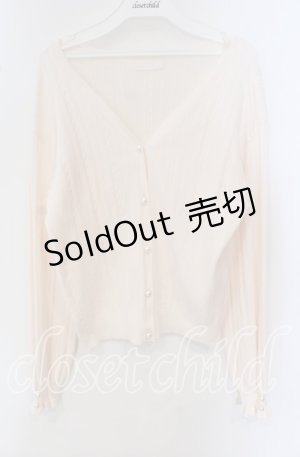 画像: LODISPOTTO / パールボタンカーディガン M ピンク O-25-09-23-119-LO-TO-OW-OS