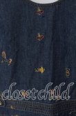 画像2: Franche Lippee / 刺繍デニムサロペット  インディゴ O-25-09-23-017-LO-OP-OW-ZT361 (2)