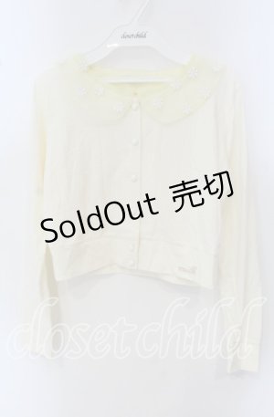 画像: MILK / PETITデイジーカーディガン F アイボリー×イエロー O-25-09-23-020-ML-TO-OW-OS