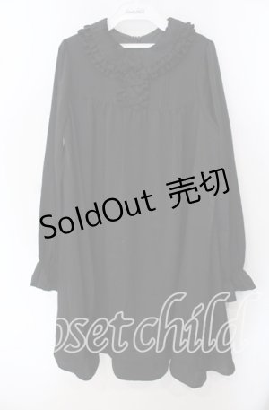 画像: Ank Rouge / マットサテンAラインワンピース M クロ O-25-09-23-022-CA-OP-OW-OS