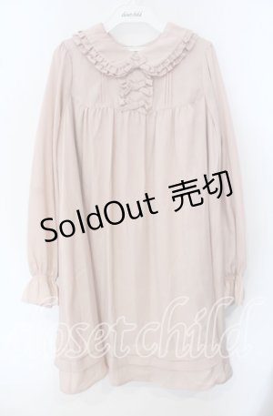 画像: Ank Rouge / マットサテンAラインワンピース M ピンク O-25-09-23-023-CA-OP-OW-OS