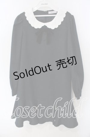 画像: Ank Rouge / スカラップ襟チェックワンピース M グリーン O-25-09-23-025-CA-OP-OW-OS