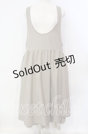 画像: PINK HOUSE / リサイクルウーリッシュツイルジャンパースカート  ベージュ O-25-09-25-001-LO-OP-IG-ZI