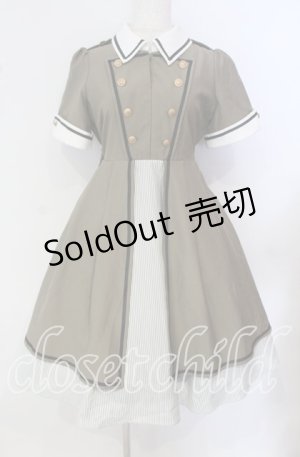 画像: Amavel / レイヤードミリタリーワンピース F カーキグリーン O-25-09-25-048-CA-OP-OW-ZT318