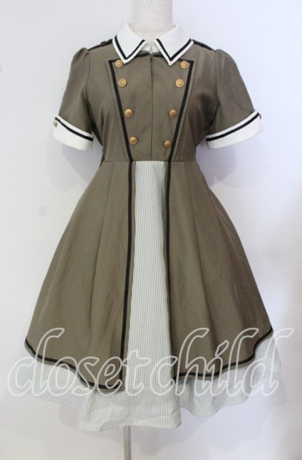 KAPITAL ギミックアートワンピース オリーブカーキ　サイズ0 KAPITAL ギミックアートワンピース オリーブカーキ サイズ0