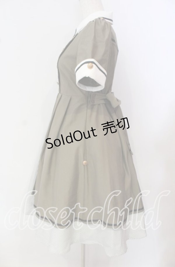 画像3: Amavel / レイヤードミリタリーワンピース F カーキグリーン O-25-09-25-048-CA-OP-OW-ZT318 (3)