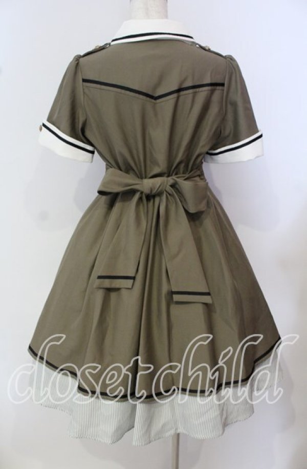 画像4: Amavel / レイヤードミリタリーワンピース F カーキグリーン O-25-09-25-048-CA-OP-OW-ZT318 (4)