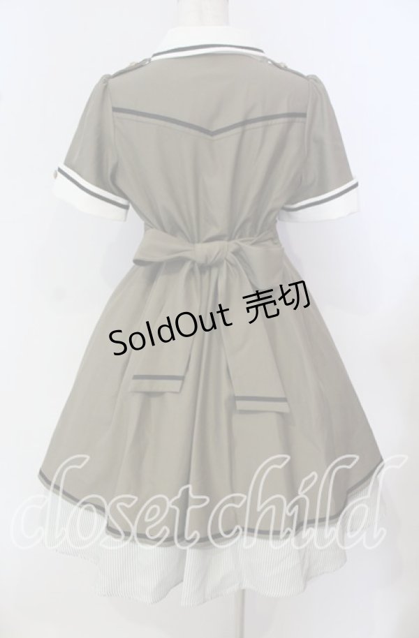 画像4: Amavel / レイヤードミリタリーワンピース F カーキグリーン O-25-09-25-048-CA-OP-OW-ZT318 (4)