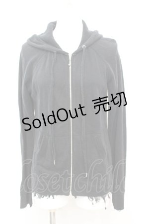 画像: HYSTERIC GLAMOUR / Detroit Forever ジップアップパーカー F ブラック O-25-09-25-1036-PU-TO-YM-OS